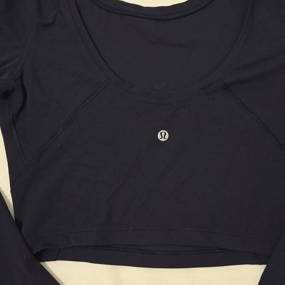 Lululemon Arise Cropped Long Sleeve *Black - Picture 2 of 7